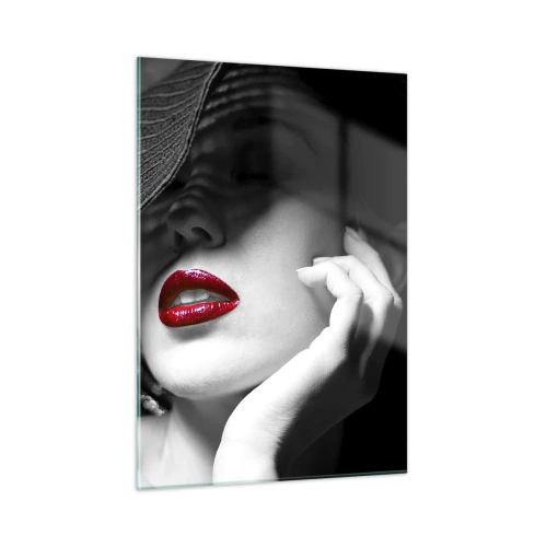 Obraz na skle - Studie v šarlatové - 50x70 cm