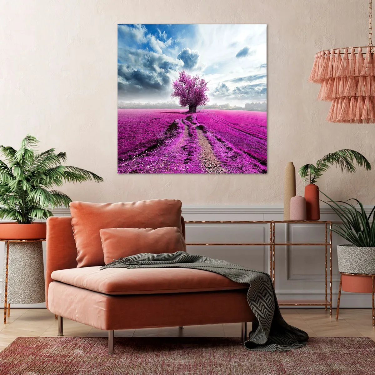 Obraz na plátně - Vřesoviště - divočina - 40x40 cm