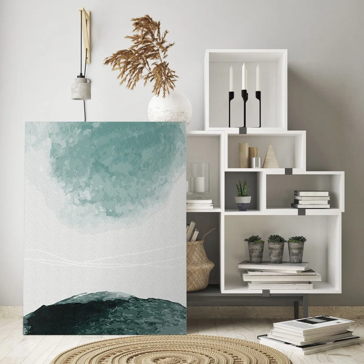 Obraz na skle - Setkání s mlhou - 50x70 cm