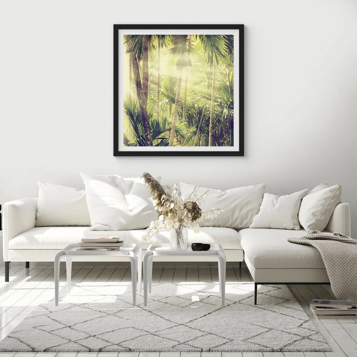 Plakát v černém rámu - V zeleném žáru - 40x40 cm