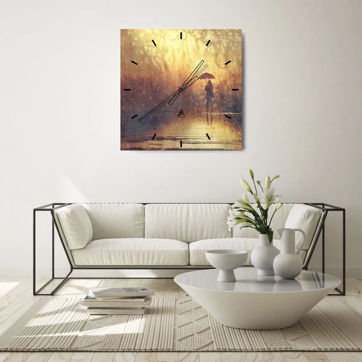Nástěnné hodiny - Cítím, že se na mě někdo dívá - 30x30 cm