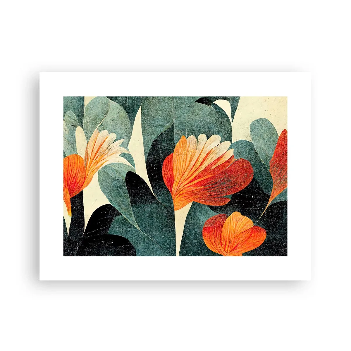 Plakát - Tropické horko a chlad zeleně - 40x30 cm