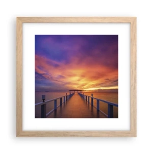 Plakát v rámu světlý dub - Bez konce - 30x30 cm