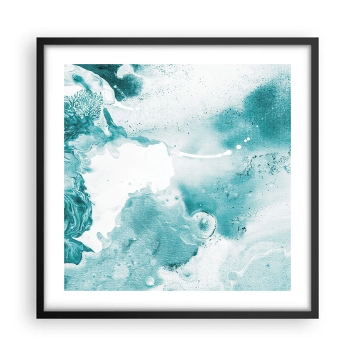 Plakát v černém rámu - Povodí modré - 50x50 cm