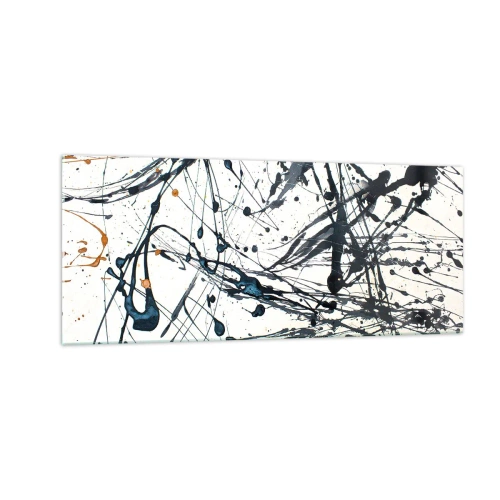 Obraz na skle - Se smyslem nebo bez smyslu? - 100x40 cm