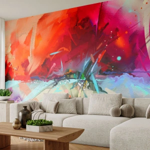 Fototapeta Premium Canvas - Exploze světel a barev - Abstrakce, Kus, Akryl - 200x140 cm