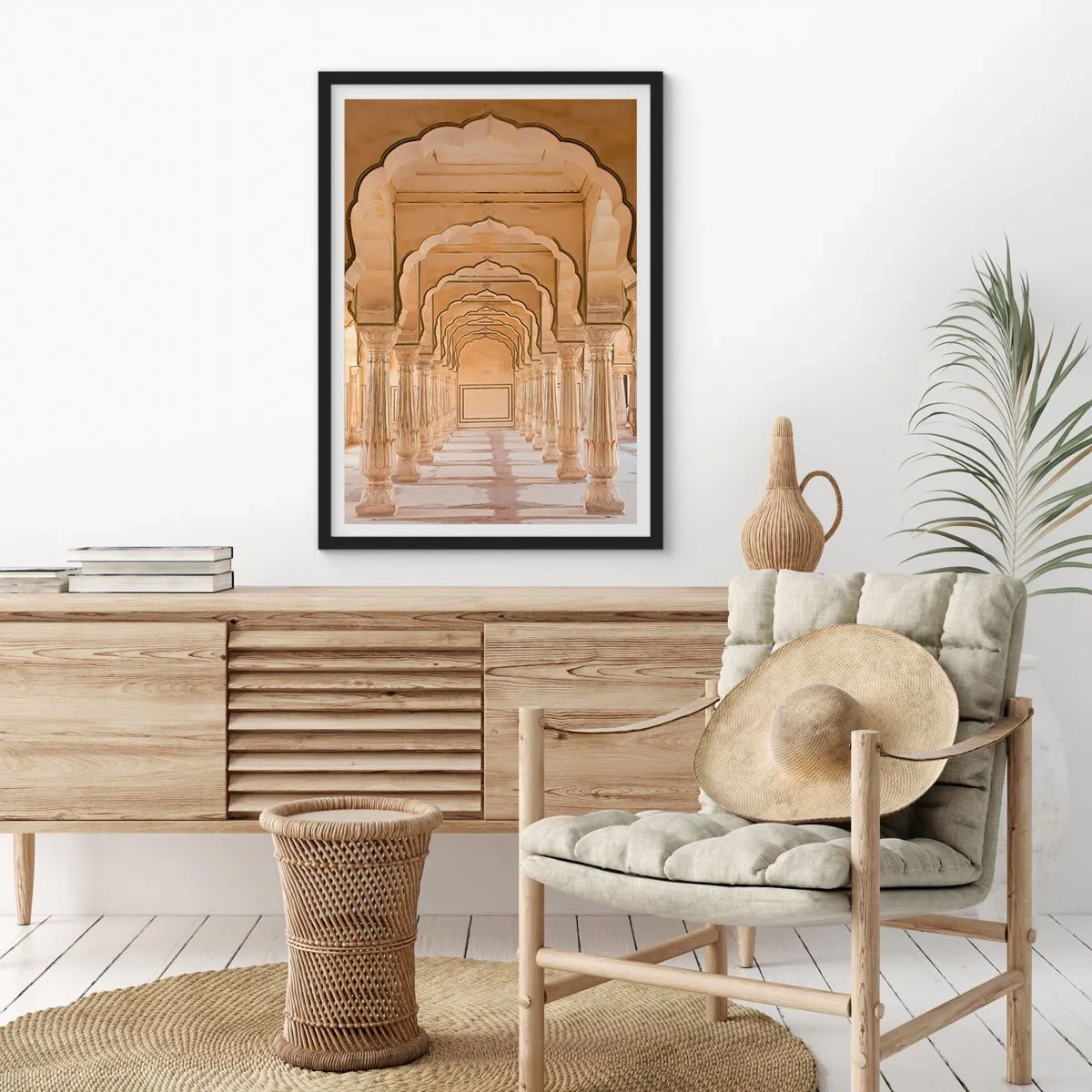 Plakát v černém rámu - V mahárádžově paláci - 30x40 cm