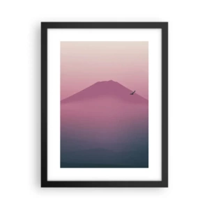 Plakát v černém rámu - Poutníci nad oblaky - 30x40 cm