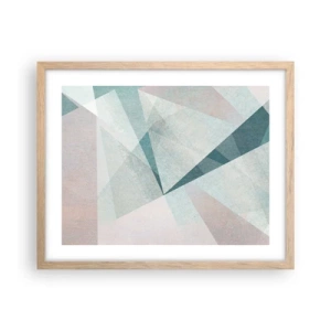 Plakát v rámu světlý dub - V klidu, ale dynamicky - 50x40 cm