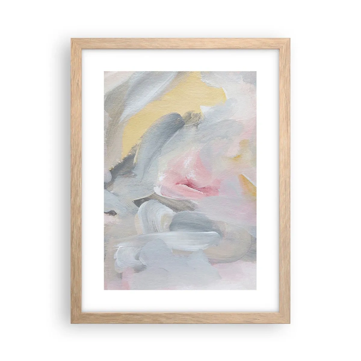 Plakát v rámu světlý dub - V pastelovém světě - 30x40 cm