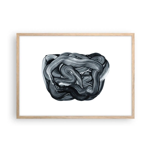 Plakát v rámu světlý dub - Není to tak jednoduché - 70x50 cm