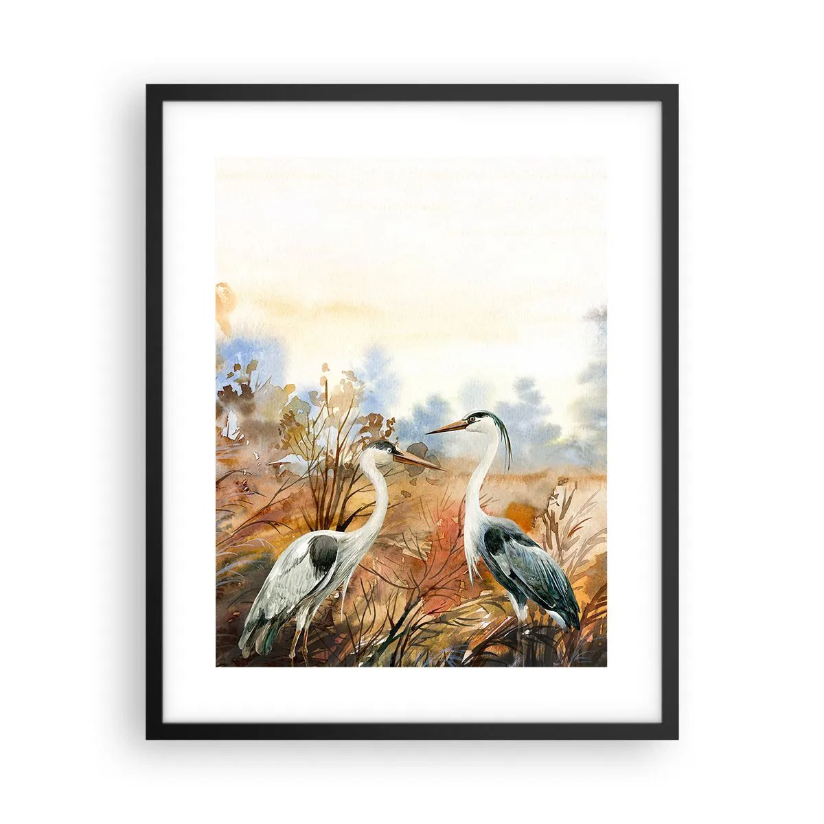 Plakát v černém rámu - Kam na podzim? - 40x50 cm