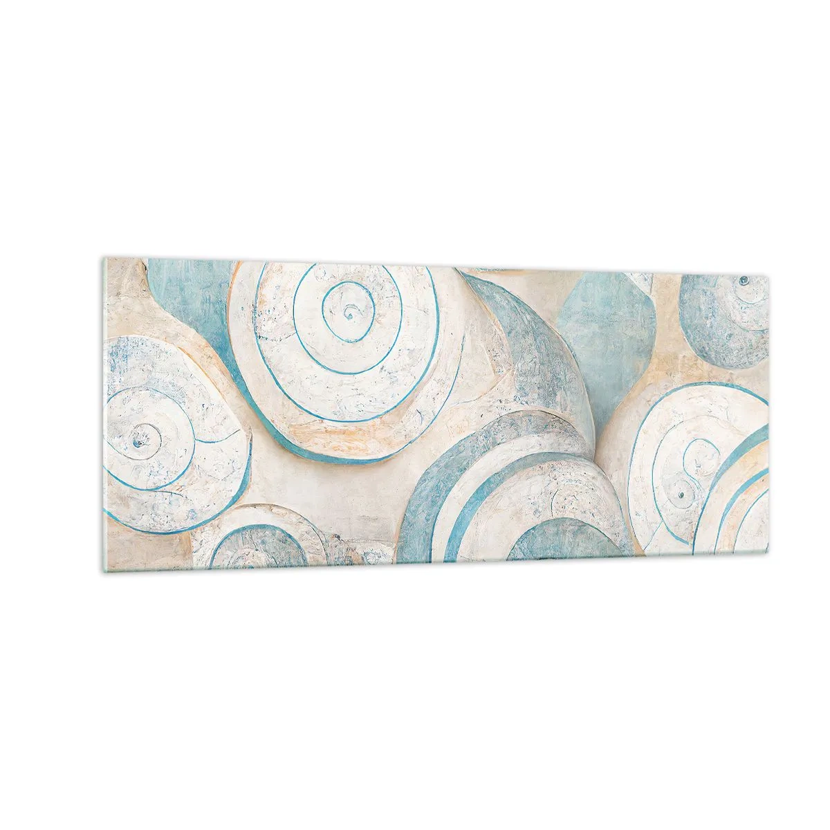 Obraz na skle - Co skrývá mušle? - 100x40 cm