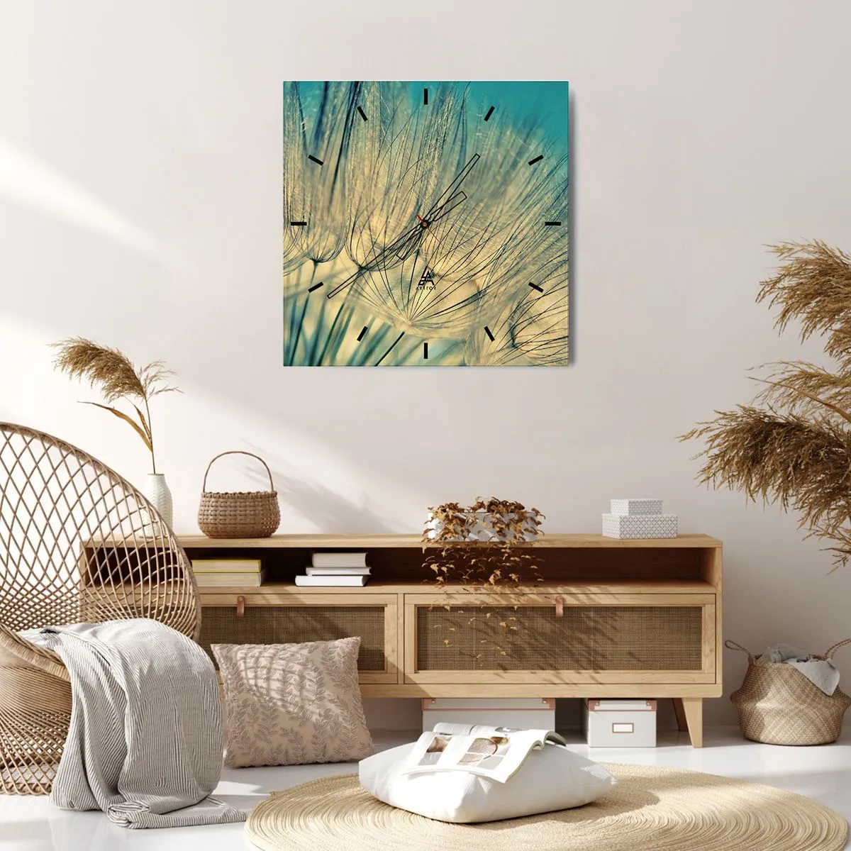 Nástěnné hodiny - Čekání na vítr - 30x30 cm