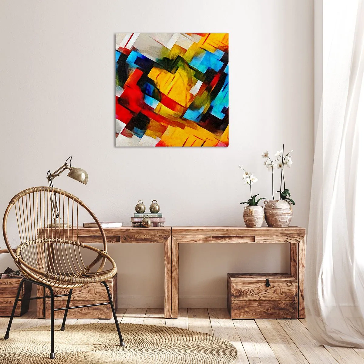Obraz na plátně - Vícebarevné vrstvy - 30x30 cm