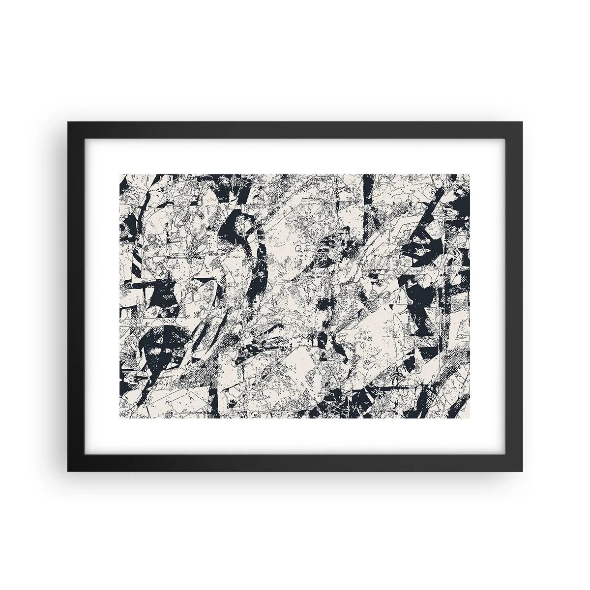 Plakát v černém rámu - Prolínání protikladů - 40x30 cm