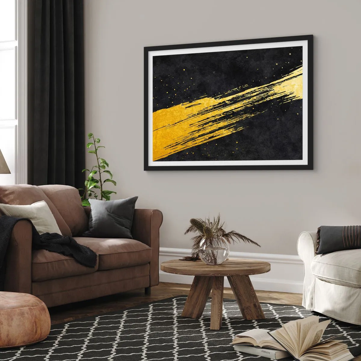 Plakát v černém rámu - Skok do hyperprostoru - 91x61 cm