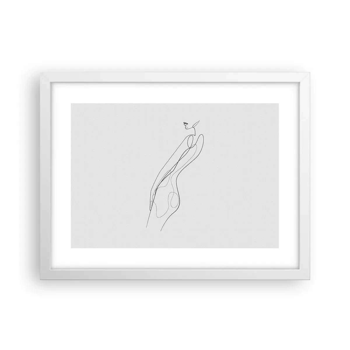 Plakát v bílém rámu - Pouze slib - 40x30 cm