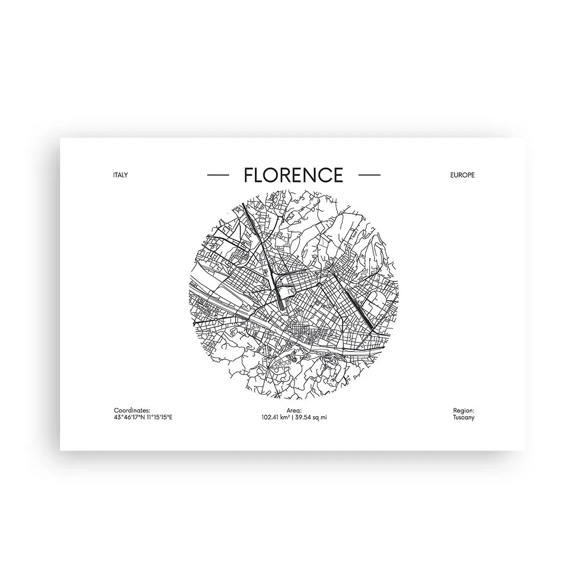 Plakát - Anatomie Florencie - 91x61 cm