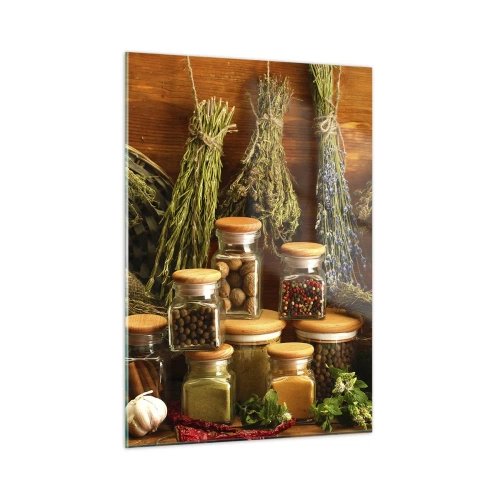Obraz na skle - Kuchyňská kouzla - 50x70 cm