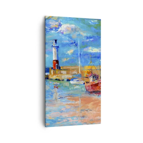 Obraz na plátně - Odpoledne v duhové zátoce - 45x80 cm