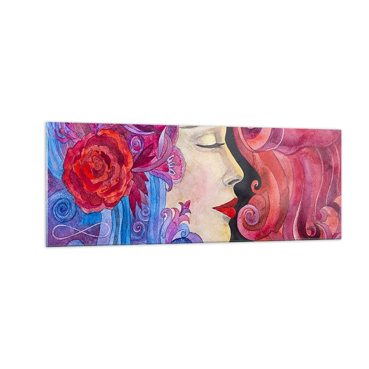 Obraz na skle - Secese stále živá - 140x50 cm