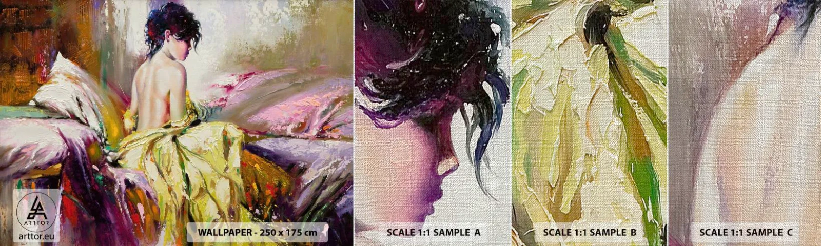 Vzor Fototapety Premium Canvas - Mezi ústy a okrajem poháru - Žena, Tělo, Kus - 100x30 cm