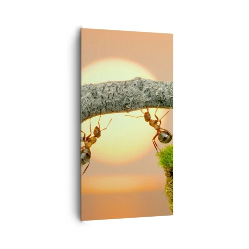 Obraz na plátně - Radostná, společná práce - 65x120 cm