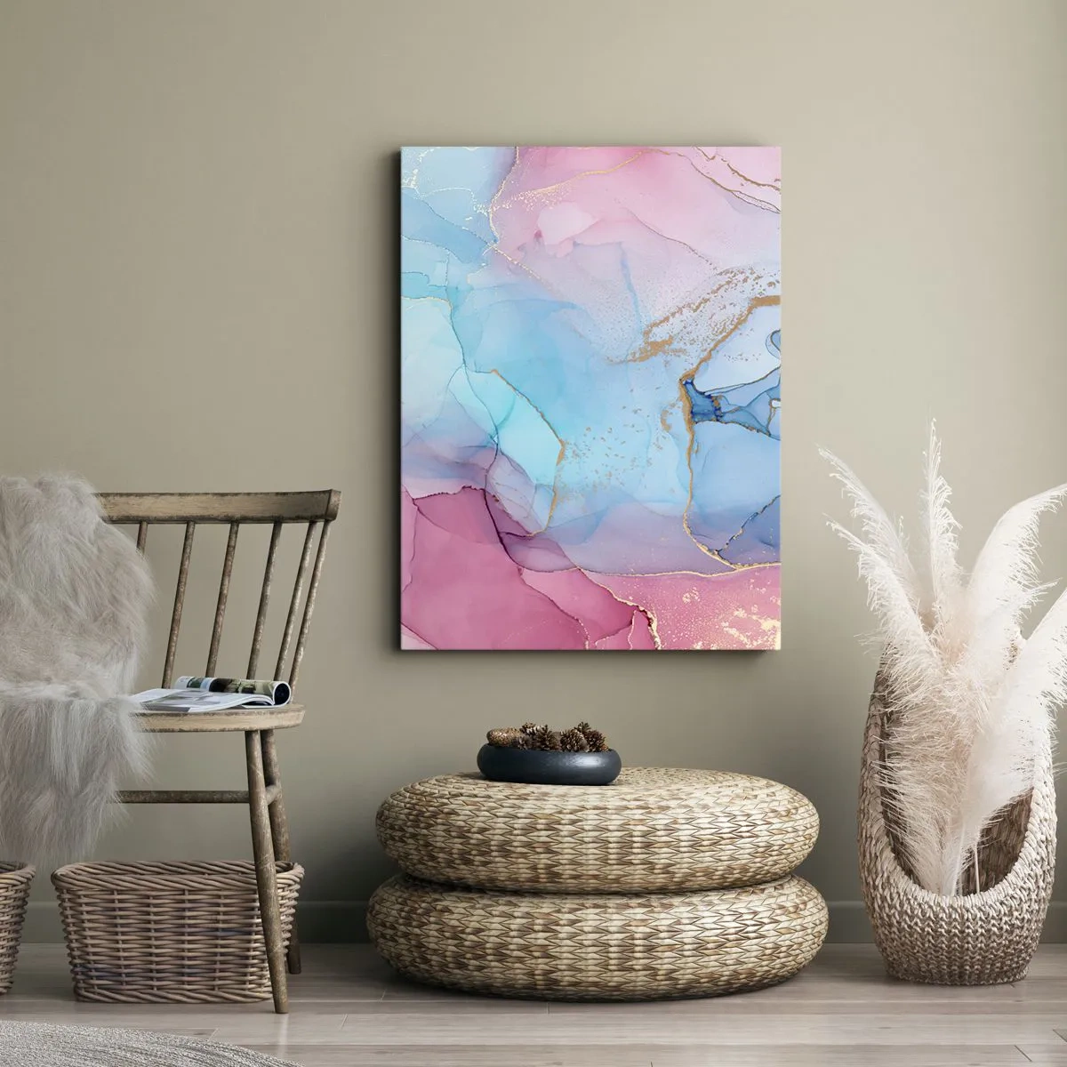 Obraz na plátně - Setkávání a prolínání - 45x80 cm