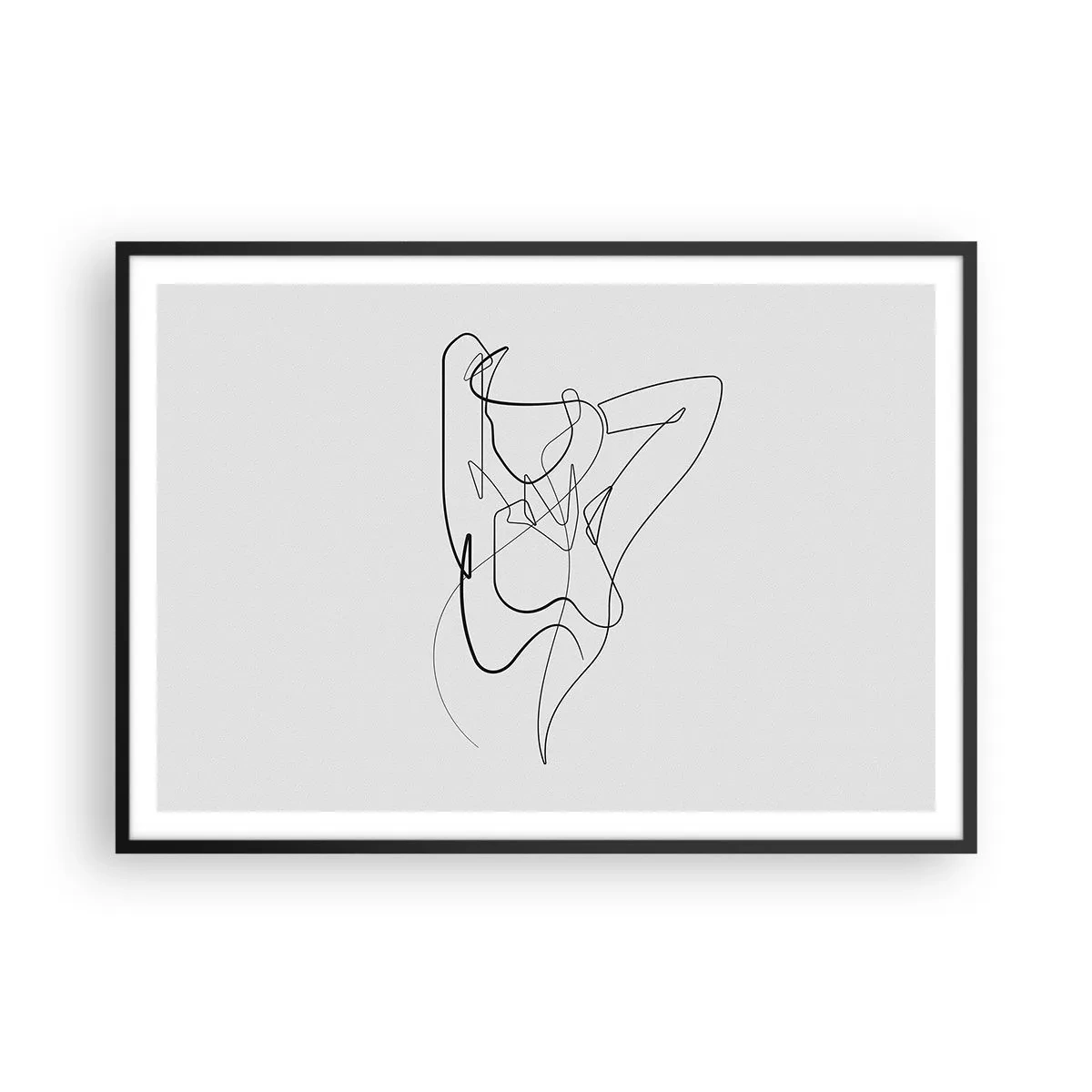 Plakát v černém rámu - Ty jsi záhada… - 100x70 cm