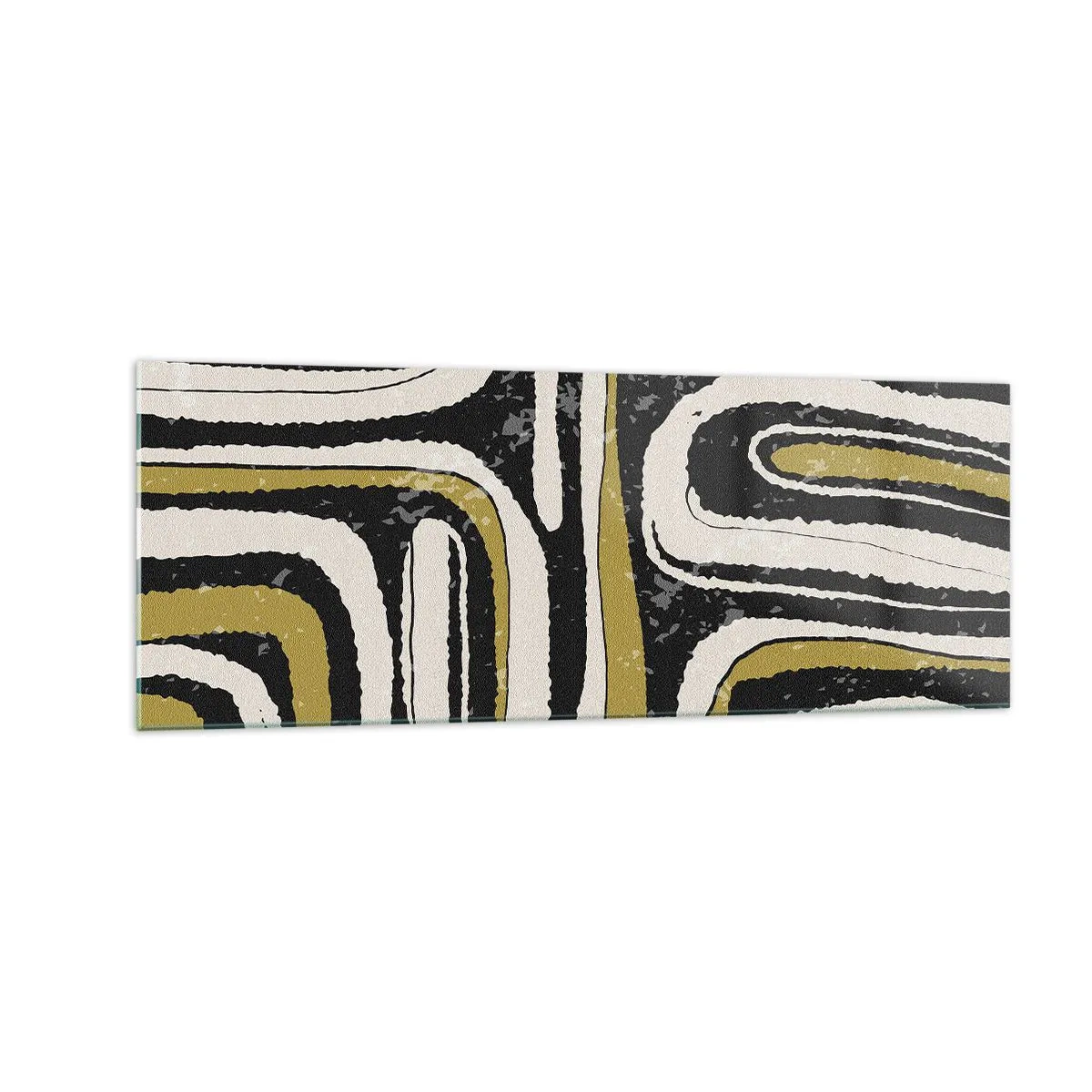 Obraz na skle - Kompozice: trakty a uličky - 140x50 cm