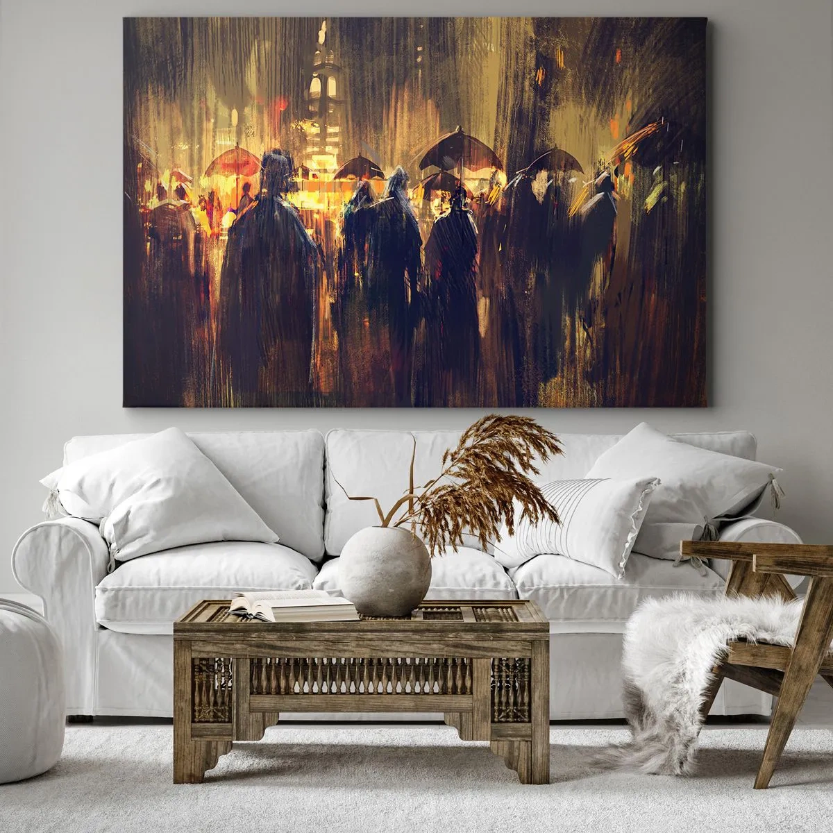 Obraz na plátně - Následovníci deště - 120x80 cm
