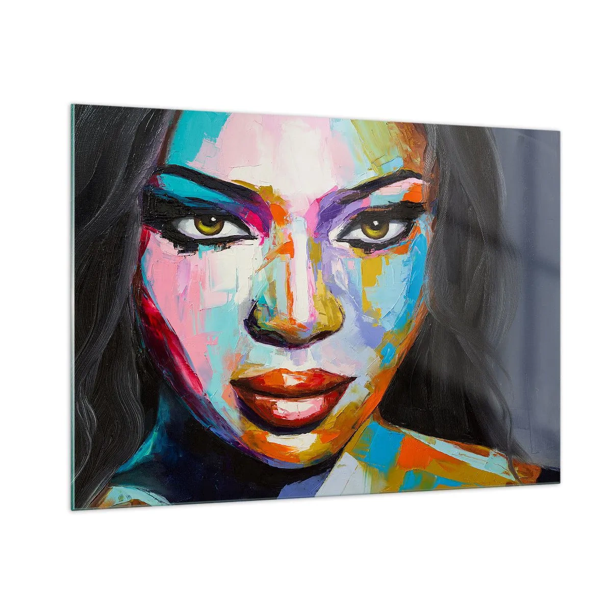 Obraz na skle - Nejde odtrhnout oči - 100x70 cm