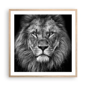 Plakát v rámu světlý dub - V korunovačním oděvu - 60x60 cm