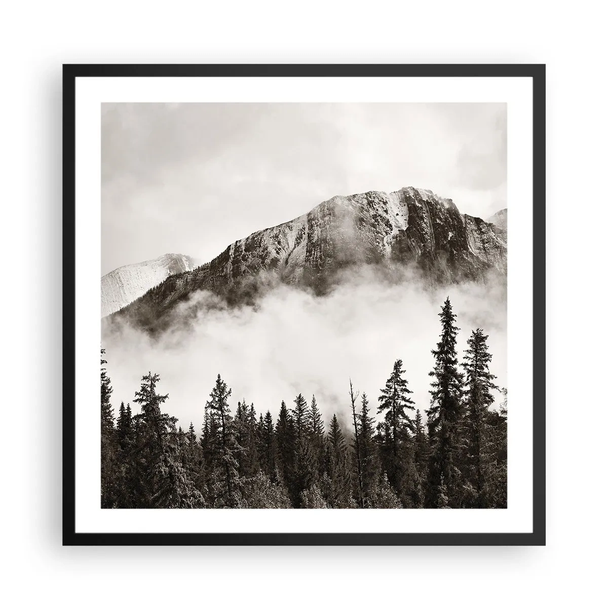 Plakát v černém rámu - Žulový panovník - 60x60 cm