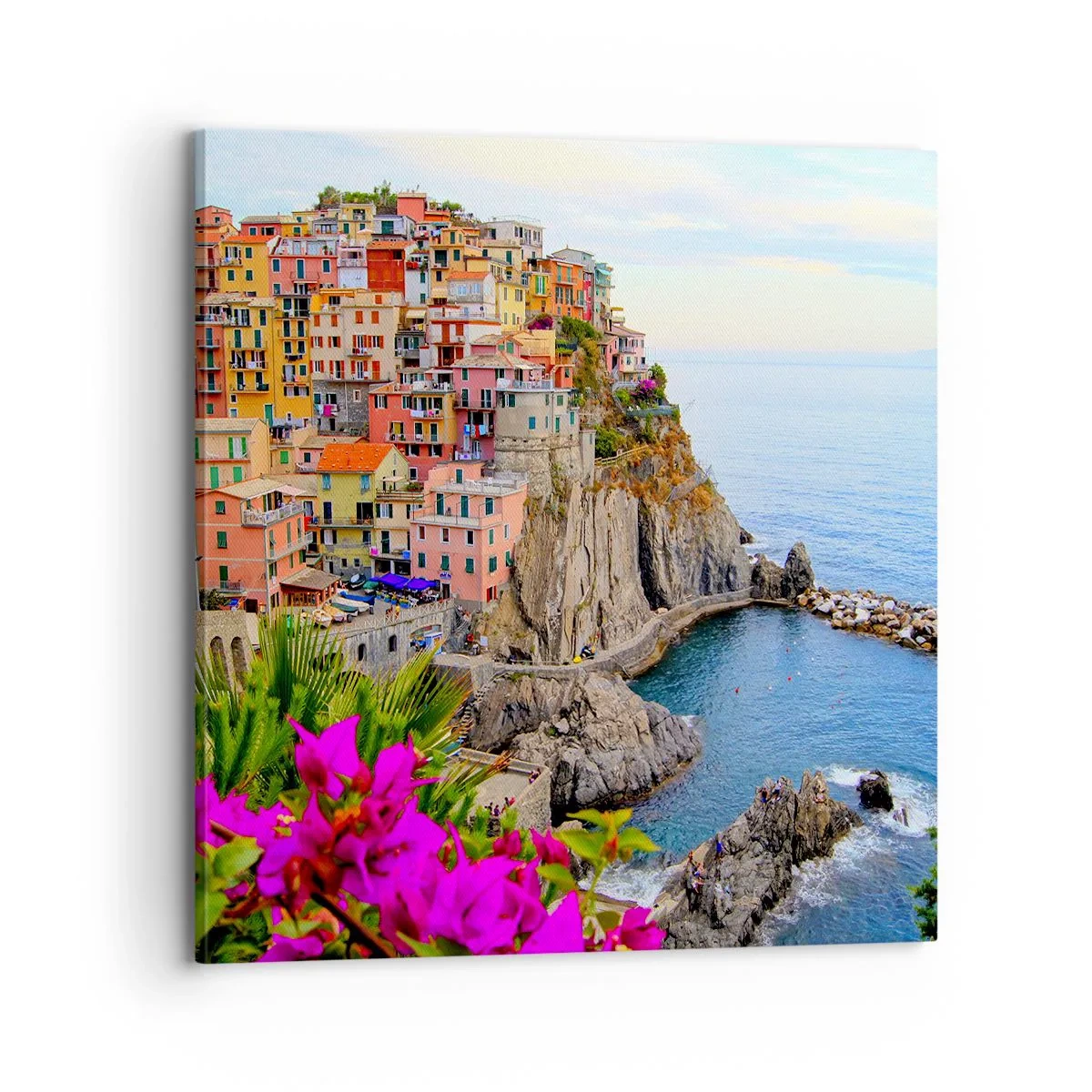 Obraz na plátně - Usměvavé město - 70x70 cm