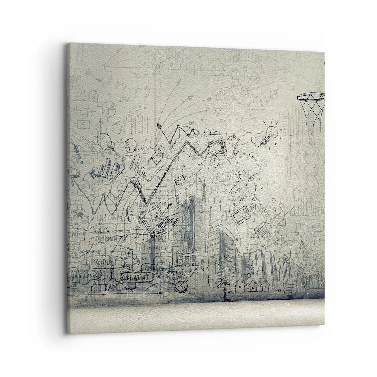 Obraz na plátně - Můj skvělý městský život - 50x50 cm