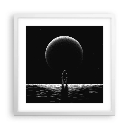 Plakát v bílém rámu - Tváři v tvář - 40x40 cm