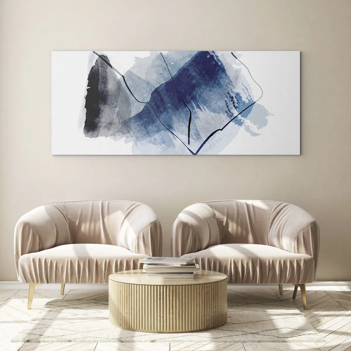 Obraz na skle - Ledová hora - 100x40 cm
