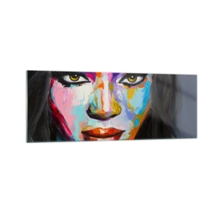 Obraz na skle - Nejde odtrhnout oči - 140x50 cm