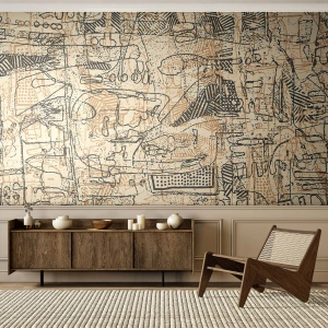 Fototapeta Premium Sand - Čeká na rozluštění - Grafika, Kus, Abstrakce - 250x175 cm