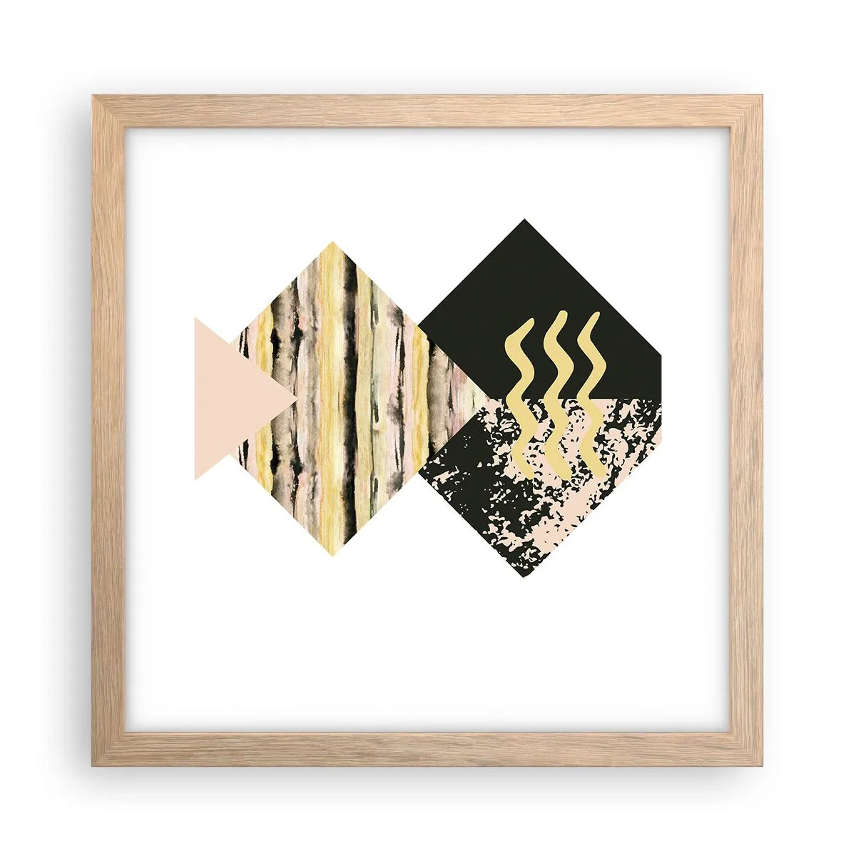 Plakát v rámu světlý dub - Není to tak jednoduché - 30x30 cm