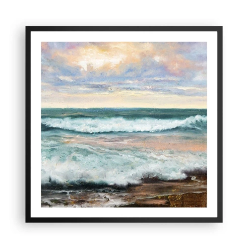 Plakát v černém rámu - Tady uhladíš duši - 60x60 cm