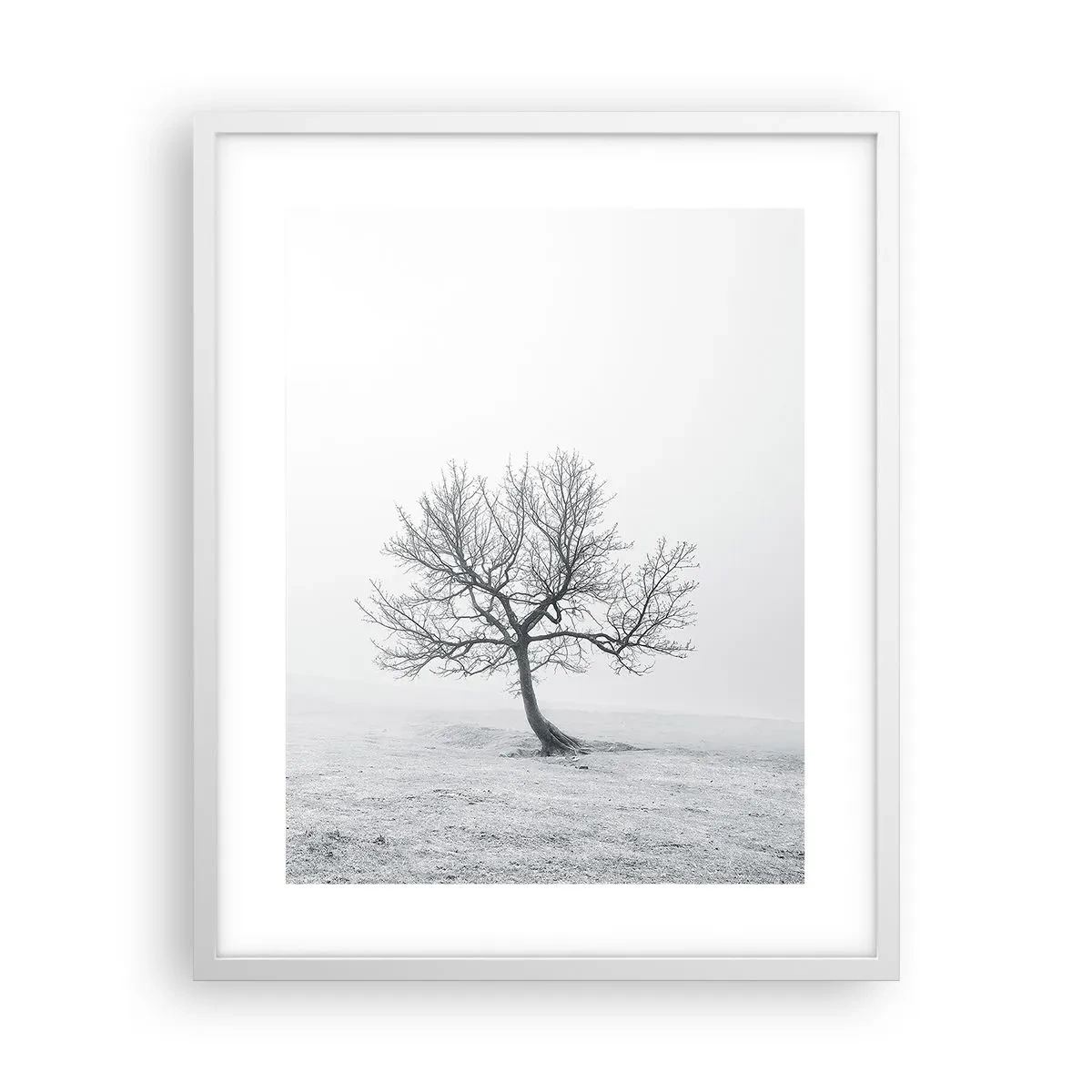 Plakát v bílém rámu - Proti nicotě - 40x50 cm