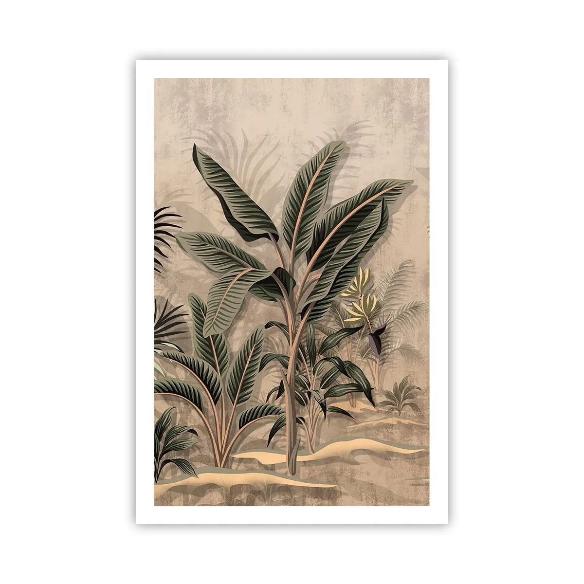Plakát - Rytina v koloniálním stylu - 61x91 cm