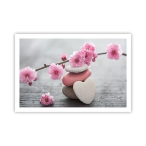 Plakát - Blaženost s višňovým květem - 91x61 cm