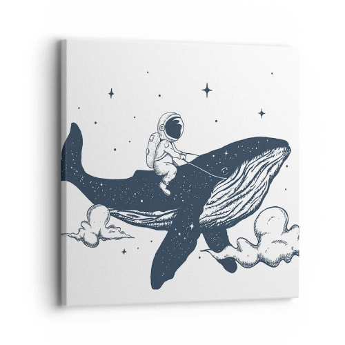 Obraz na plátně - Vesmírné dobrodružství - 30x30 cm