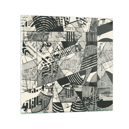 Obraz na skle - Dynamika současnosti - 50x50 cm