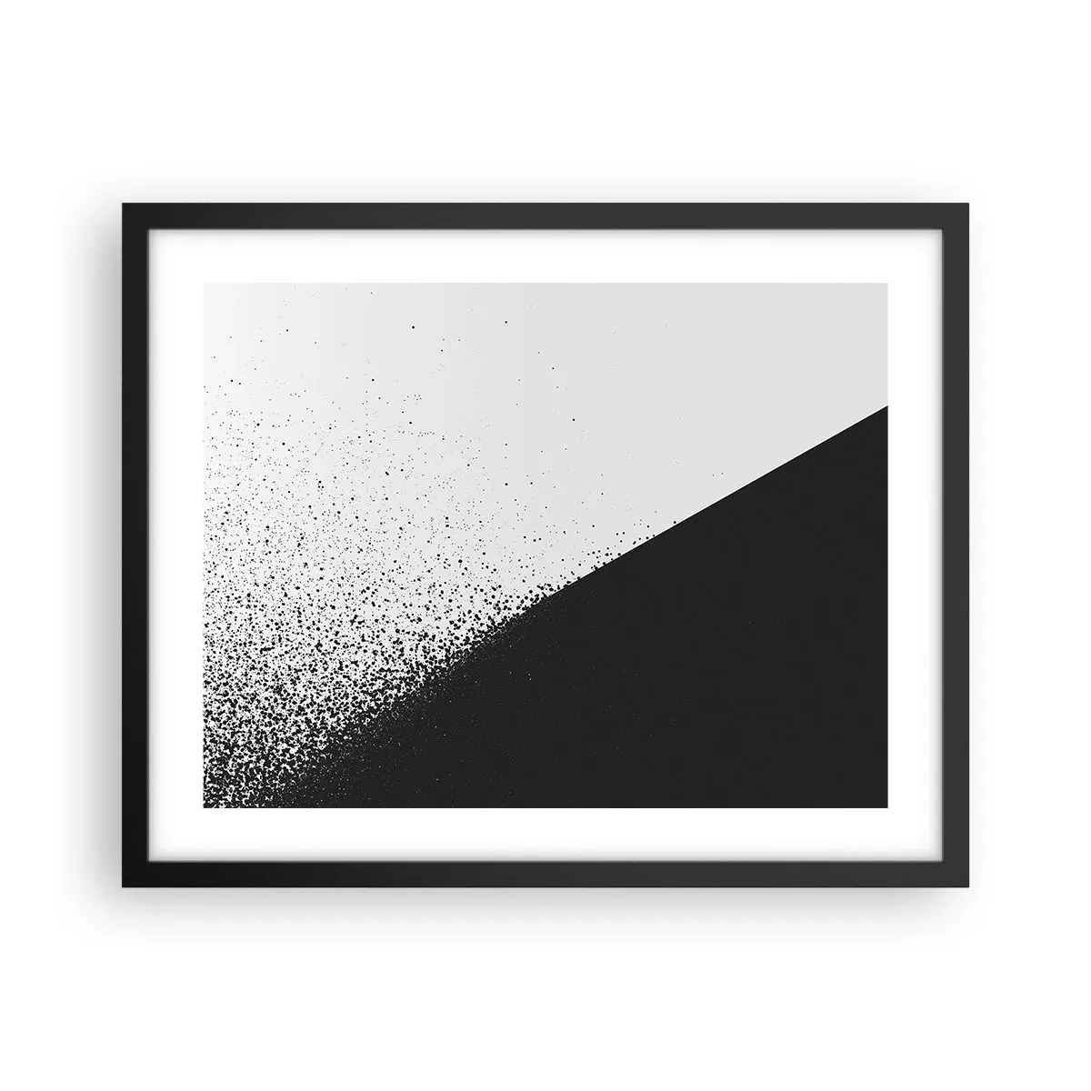 Plakát v černém rámu - Rychleji a rychleji, více a více - 50x40 cm