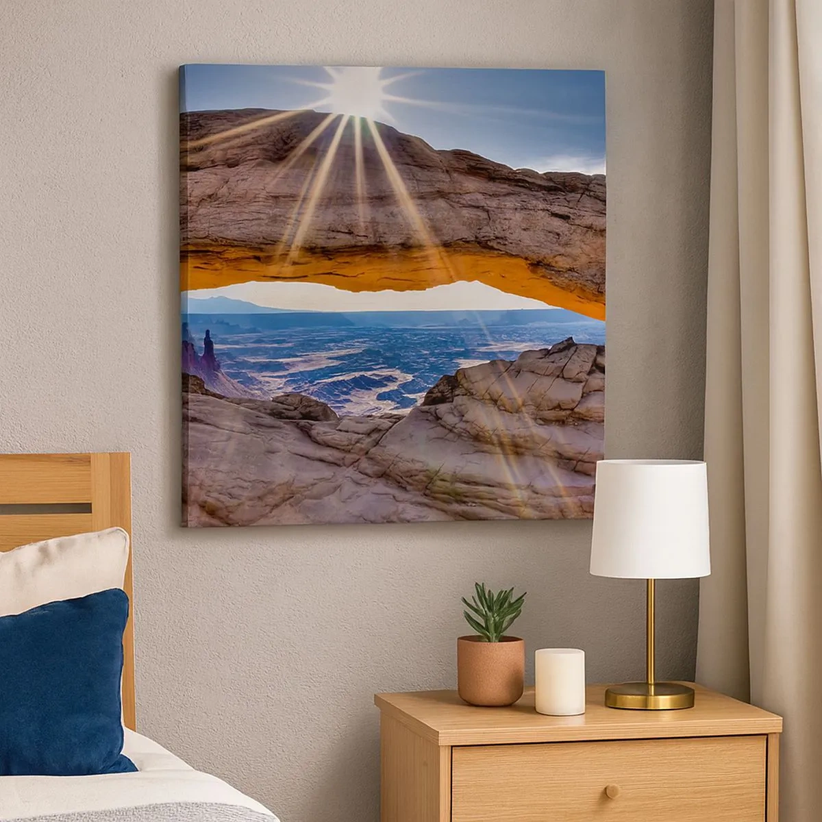 Obraz na plátně - Skalní branou - 30x30 cm